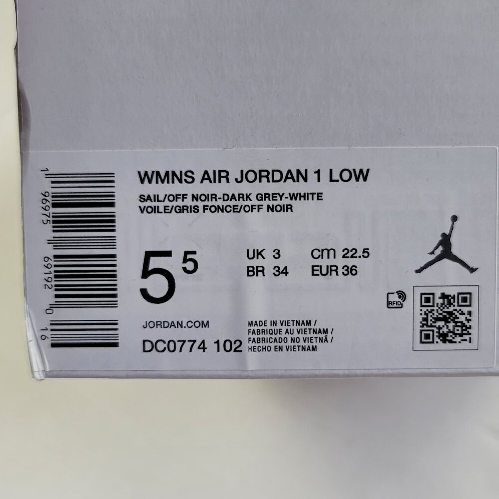 Air Jordan 1 Low Sneakers Size 5.5 - Picture 10 of 12